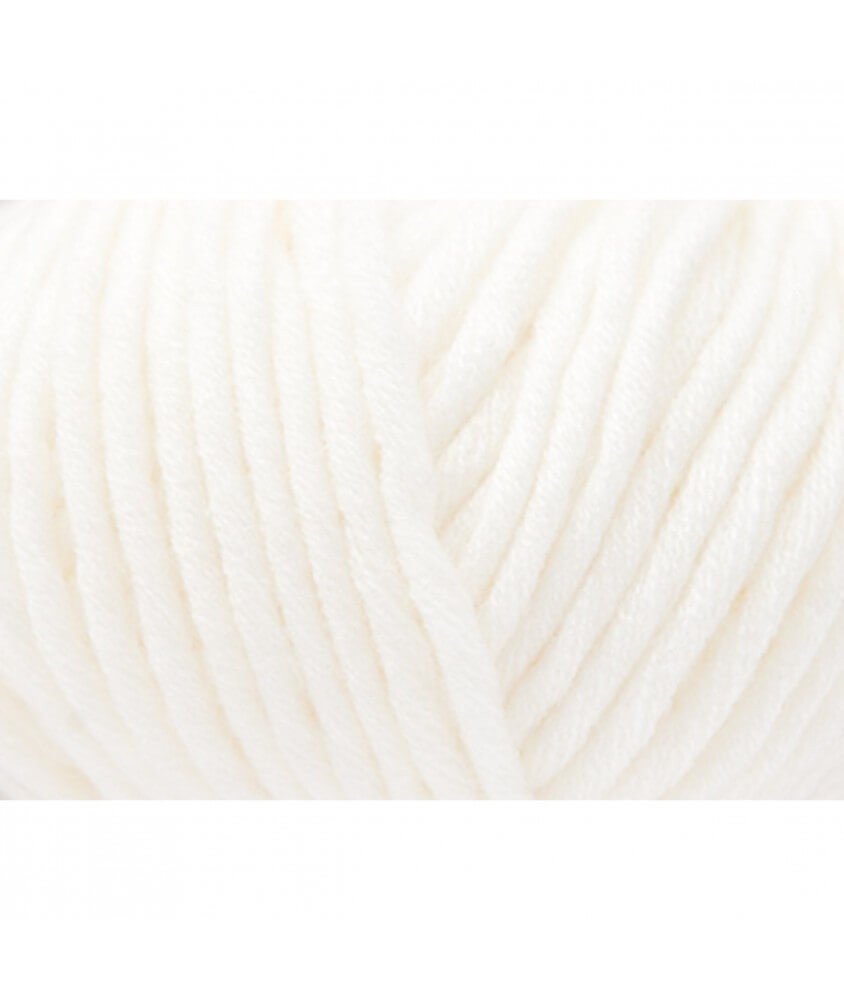 1 pelote pure laine blanche 001 Eurowool à tricoter aux aiguilles de 3-3,5  longueur 150 mètres par 50 gr lavable machine à 30