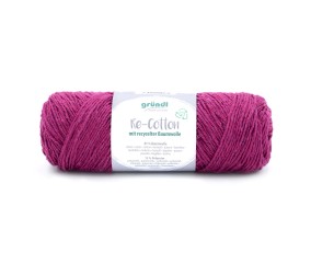 Pelote de coton Recyclé RE-COTTON macramé 100Gr - Grundl