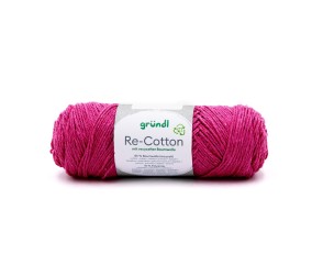 Pelote de coton Recyclé RE-COTTON macramé 100Gr - Grundl