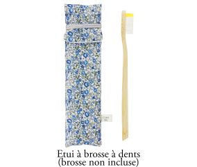 Kit couture 1 étui brosse à dents et 2 pochettes à savon en tissu Liberty ®