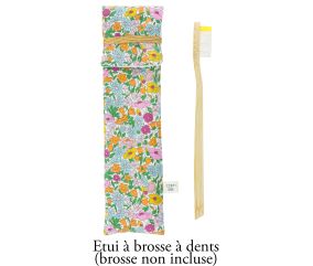 Kit couture 1 étui brosse à dents et 2 pochettes à savon en tissu Liberty ®