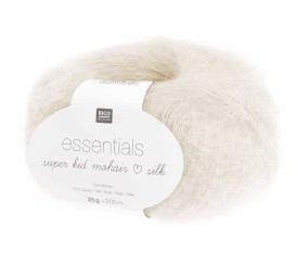 Fil à Tricoter ESSENTIALS SUPER KID MOHAIR LOVES SILK: Luxe, Douceur et Créativité - 25gr - Rico Design