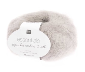 Fil à Tricoter ESSENTIALS SUPER KID MOHAIR LOVES SILK: Luxe, Douceur et Créativité - 25gr - Rico Design