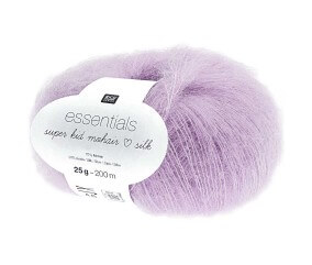 Fil à Tricoter ESSENTIALS SUPER KID MOHAIR LOVES SILK: Luxe, Douceur et Créativité - 25gr - Rico Design