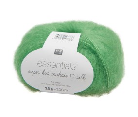 Fil à Tricoter ESSENTIALS SUPER KID MOHAIR LOVES SILK: Luxe, Douceur et Créativité - 25gr - Rico Design