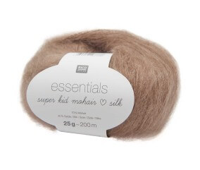 Fil à Tricoter ESSENTIALS SUPER KID MOHAIR LOVES SILK: Luxe, Douceur et Créativité - 25gr - Rico Design