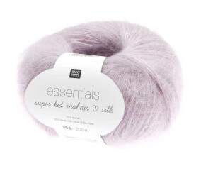 Fil à Tricoter ESSENTIALS SUPER KID MOHAIR LOVES SILK: Luxe, Douceur et Créativité - 25gr - Rico Design