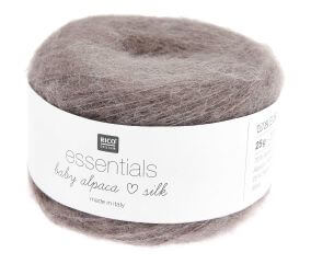 Fil exceptionnel à tricoter Essentials Baby Alpaca Loves Silk - 25GR - Rico Design