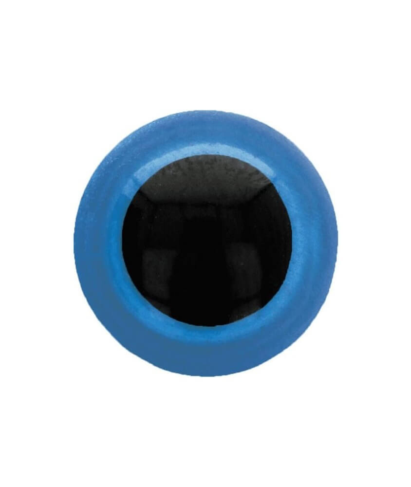 Yeux de sécurité bleu 12mm rond amigurumi poupée - lot de 10 œils