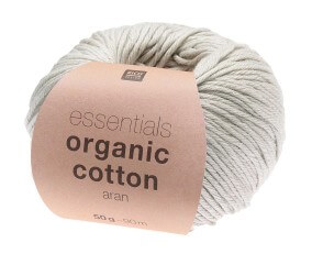 Coton à tricoter Essentials Organic Cotton aran - Rico Design