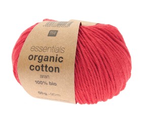 Coton à tricoter Essentials Organic Cotton aran - Rico Design