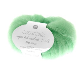 Fil à Tricoter ESSENTIALS SUPER KID MOHAIR LOVES SILK: Luxe, Douceur et Créativité - 25gr - Rico Design