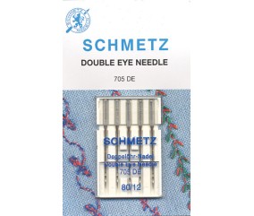 Aiguilles double chas Schmetz, 705 DE