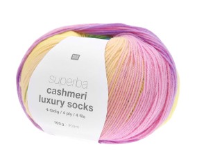 Pelote de laine à chaussettes Superba Cashmeri Luxury Socks 4 fils - 100gr - Rico Design