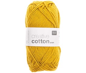 Pelotes de fil à tricoter CREATIVE COTTON ARAN de Rico Design - Laissez libre cours à votre créativité avec douceur et style !