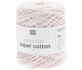 Pelote de Coton à tricoter ou crocheter Essentials Super Cotton DK - Rico Design