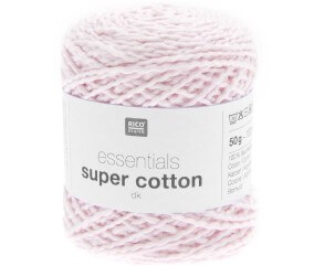 Pelote de Coton à tricoter ou crocheter Essentials Super Cotton DK - Rico Design