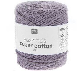 Pelote de Coton à tricoter ou crocheter Essentials Super Cotton DK - Rico Design