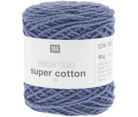 Pelote de Coton à tricoter ou crocheter Essentials Super Cotton DK - Rico Design