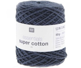 Pelote de Coton à tricoter ou crocheter Essentials Super Cotton DK - Rico Design