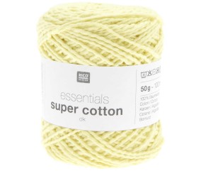 Pelote de Coton à tricoter ou crocheter Essentials Super Cotton DK - Rico Design