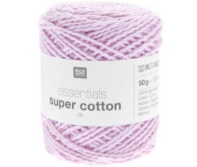 Pelote de Coton à tricoter ou crocheter Essentials Super Cotton DK - Rico Design