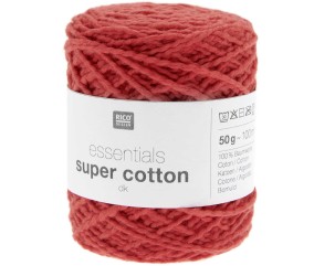 Pelote de Coton à tricoter ou crocheter Essentials Super Cotton DK - Rico Design