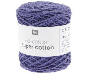 Pelote de Coton à tricoter ou crocheter Essentials Super Cotton DK - Rico Design