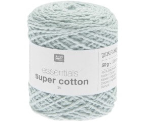 Pelote de Coton à tricoter ou crocheter Essentials Super Cotton DK - Rico Design