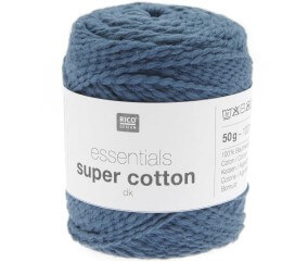 Pelote de Coton à tricoter ou crocheter Essentials Super Cotton DK - Rico Design