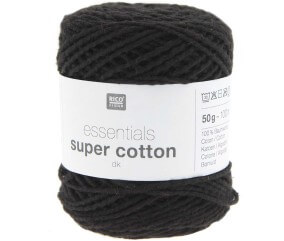 Pelote de Coton à tricoter ou crocheter Essentials Super Cotton DK - Rico Design