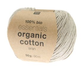 Coton à tricoter Essentials Organic Cotton aran - Rico Design