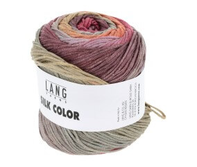 Pelote exceptionnelle de soie SILK COLOR - 100 GR - Lang Yarns