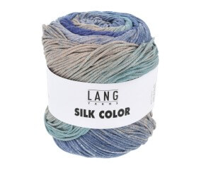 Pelote exceptionnelle de soie SILK COLOR - 100 GR - Lang Yarns