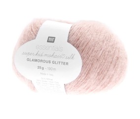 Fil à Tricoter ESSENTIALS SUPER KID MOHAIR LOVES SILK GLAMOROUS GLITTER: Luxe, Douceur et Créativité - 25gr - Rico Design