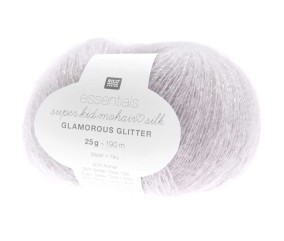 Fil à Tricoter ESSENTIALS SUPER KID MOHAIR LOVES SILK GLAMOROUS GLITTER: Luxe, Douceur et Créativité - 25gr - Rico Design