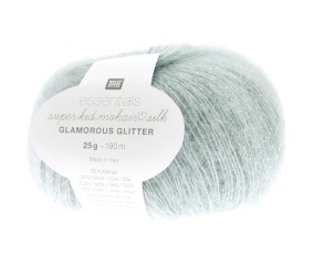 Fil à Tricoter ESSENTIALS SUPER KID MOHAIR LOVES SILK GLAMOROUS GLITTER: Luxe, Douceur et Créativité - 25gr - Rico Design