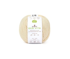 Fil de coton recyclé ECO VITA pour tricot et crochet - 100GR - DMC