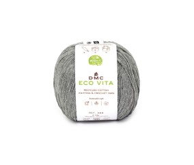 Fil de coton recyclé ECO VITA pour tricot et crochet - 100GR - DMC