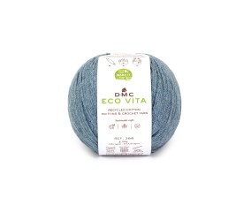 Fil de coton recyclé ECO VITA pour tricot et crochet - 100GR - DMC