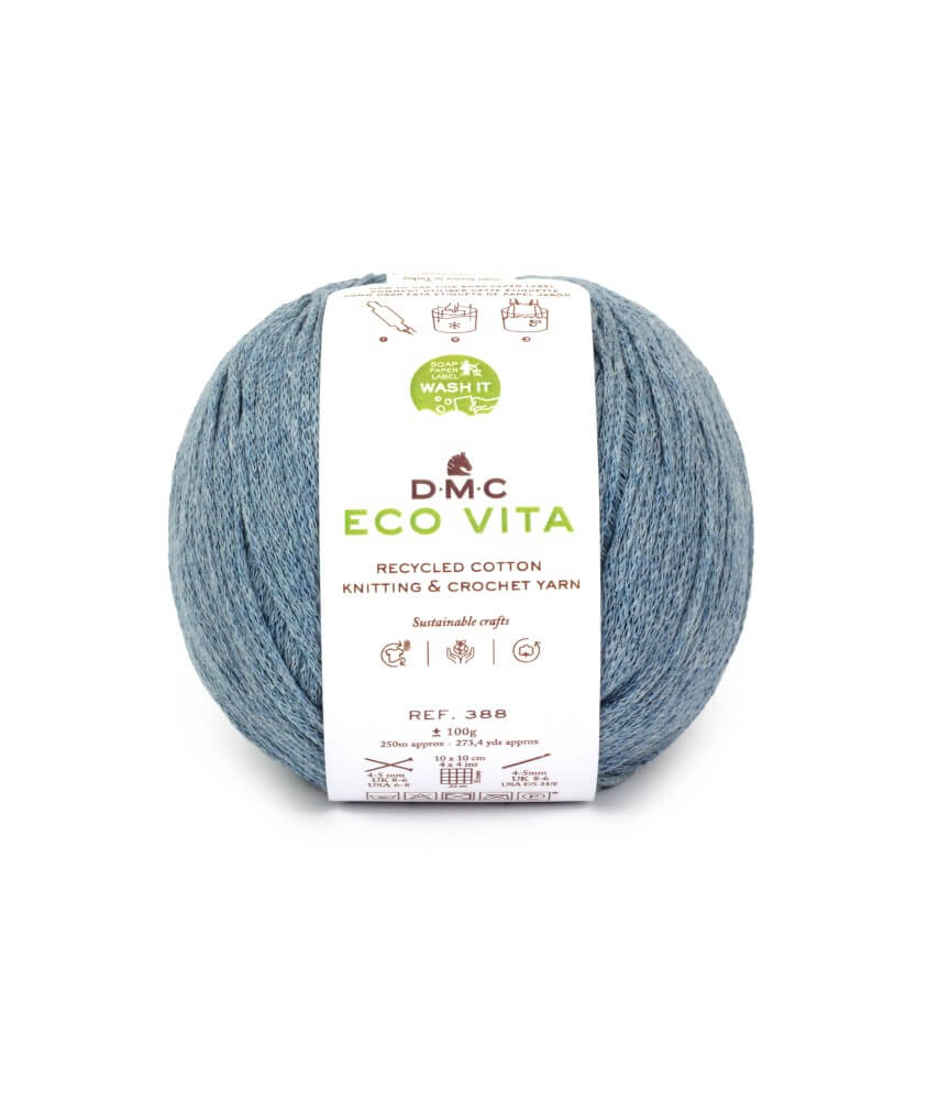 Fil de coton recyclé ECO VITA pour tricot et crochet - 100GR - DMC