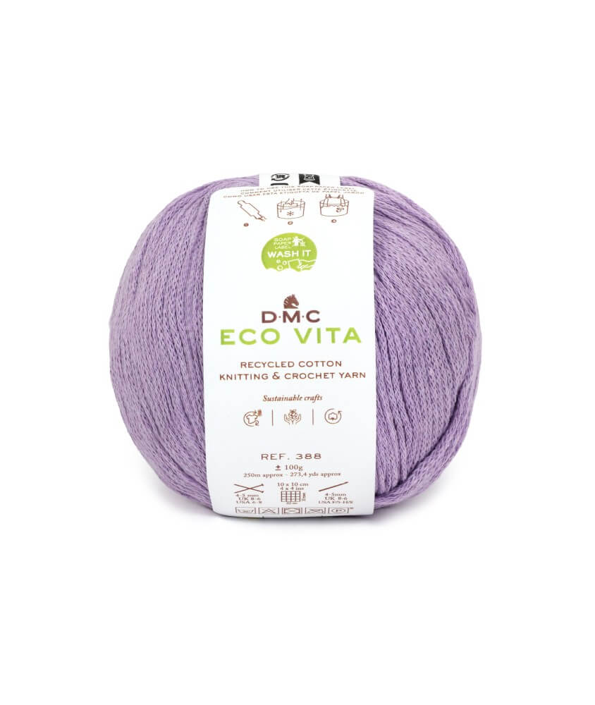 Fil de coton recyclé ECO VITA pour tricot et crochet - 100GR - DMC