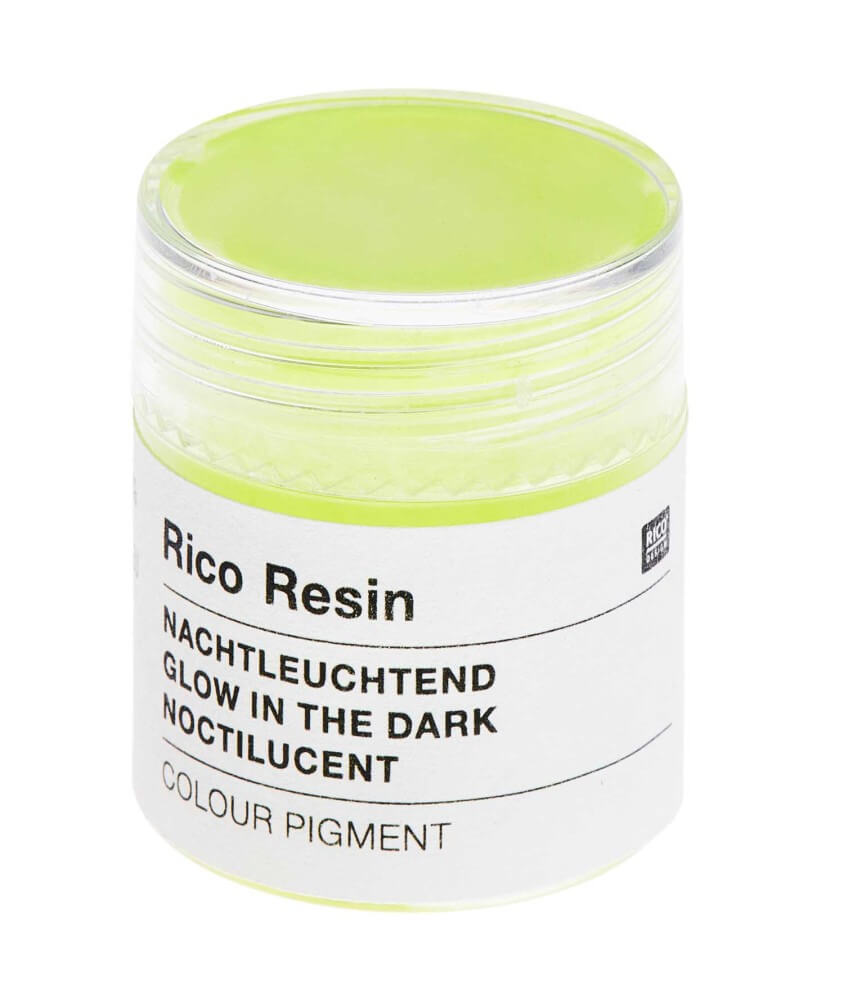 Pigment de couleur pour résine Noctilucent - Pot de 3gr - Rico Design