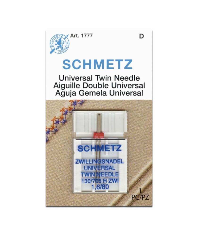 Aiguille double universal Schmetz 130/705 H ZWI - Dimension 1,6/80 - 1 pces - SCHMETZ