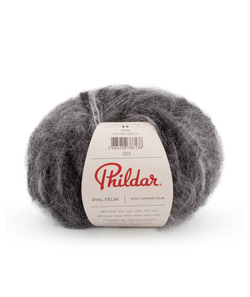 Pelote de Laine et Mohair à tricoter PHIL FELIN - 25GR - Phildar