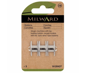 Lot de 3 Canettes Milward pour Machines Singer - Optez pour la Fiabilité dans Vos Projets de Couture