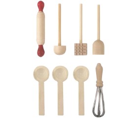 Ustensiles de cuisine miniature - 8pcs - Le monde des lutins - Rico Design