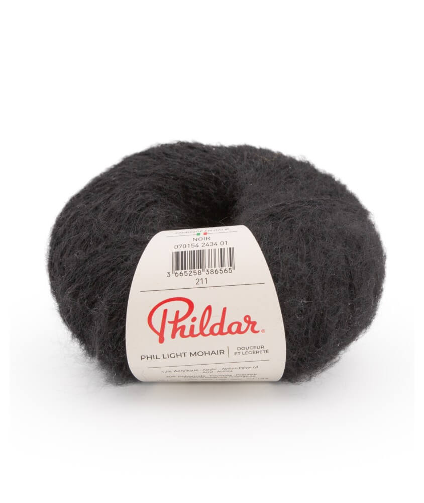 Pelote de Laine et Mohair à tricoter PHIL LIGHT MOHAIR - 25gr - Phildar