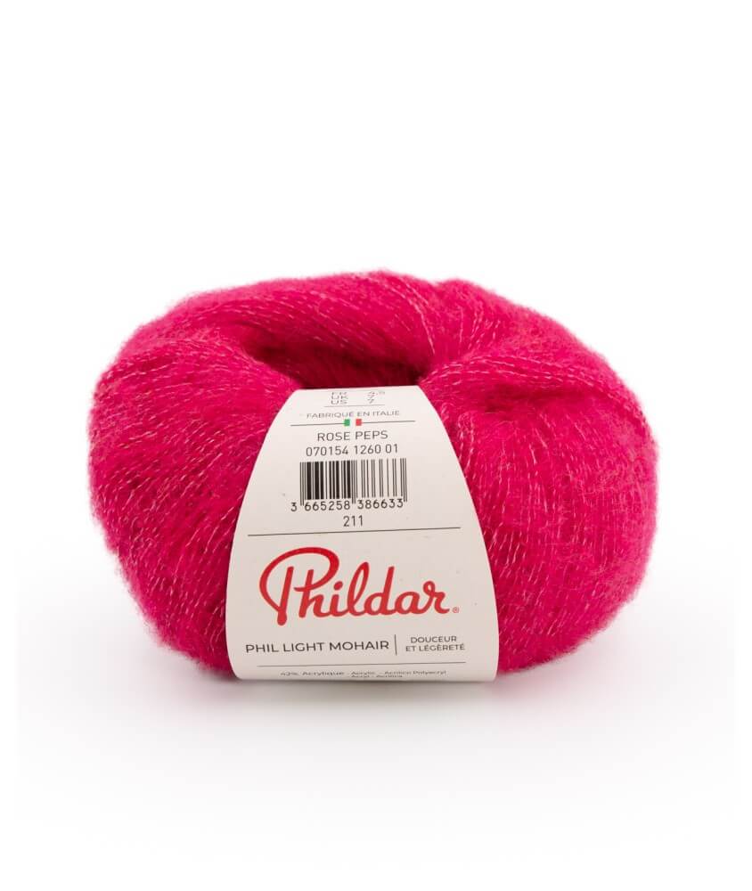 Pelote de Laine et Mohair à tricoter PHIL LIGHT MOHAIR - 25gr - Phildar