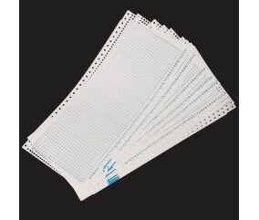 Lot de 10 cartes perforées 24M pour machine à tricoter 280SK